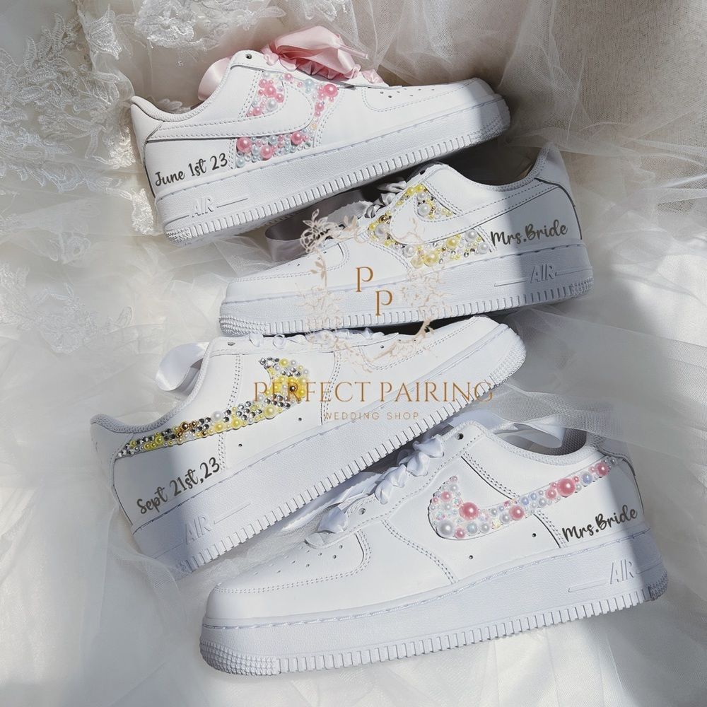 Wedding custom sneakers - air force 1 - Picture 3 of 3